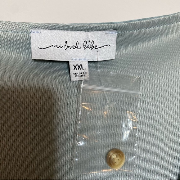 One Loved Babe Dark Powder Blue Windsor Dress Size XXL - Picture 5 of 5